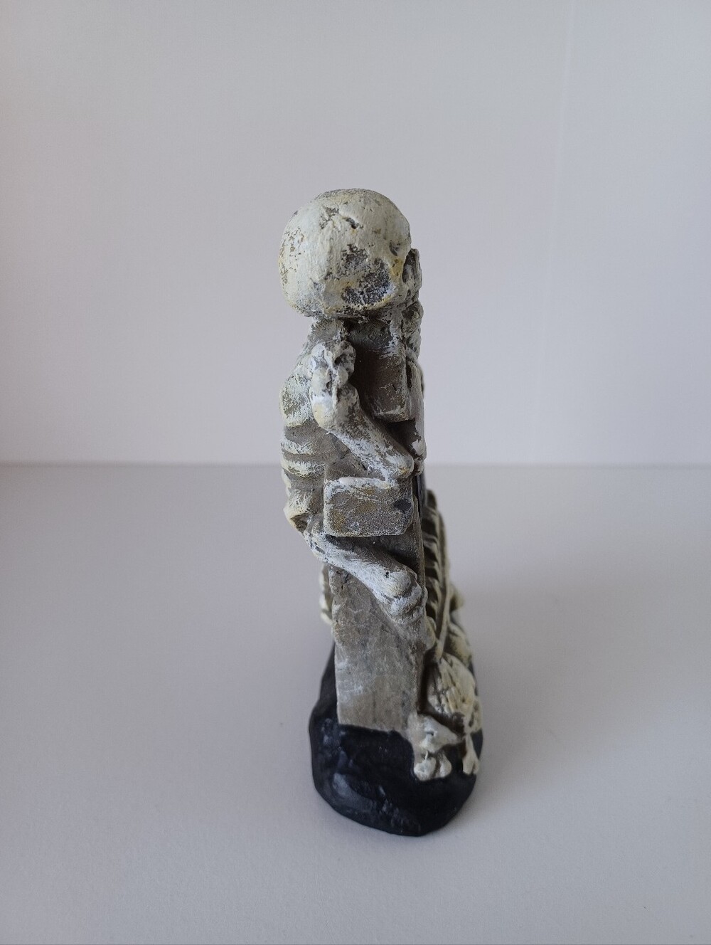 Skeleton With Gravestone Small Halloween Decor Piece Holiday Decorations Spooky - Picture 4 of 6